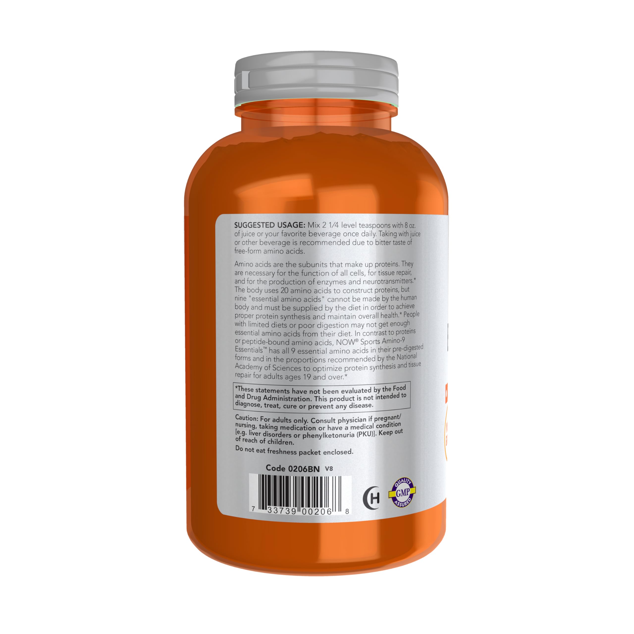 Vaso mezclador con Amino-9 NOW Sports listo para beber tras entreno