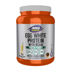 NOW Sports envase frontal vainilla cremosa mostrando 20 g proteína
