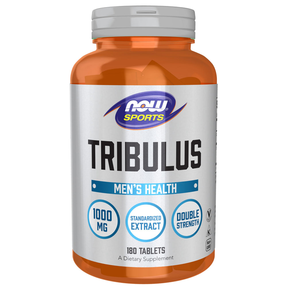 NOW Foods frasco frontal mostrando etiqueta y cantidad 180 tabletas, confianza de marca