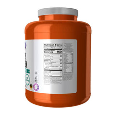 Cucharada de polvo NOW muestra textura fina y disolución fácil