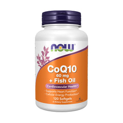 NOW Foods vista frontal del envase que comunica apoyo cardiovascular