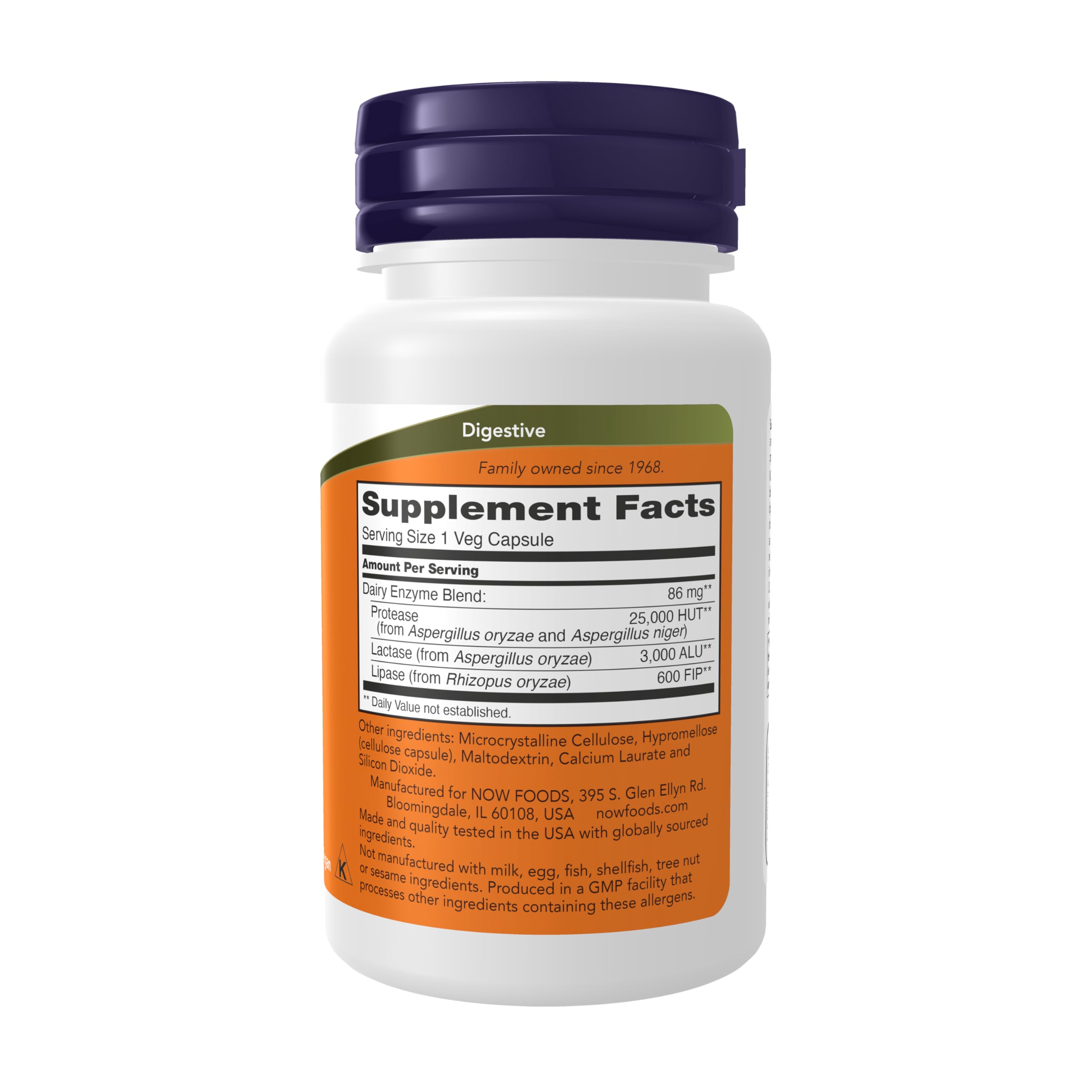 NOW Foods cápsula vegetal en primer plano indicando facilidad de uso