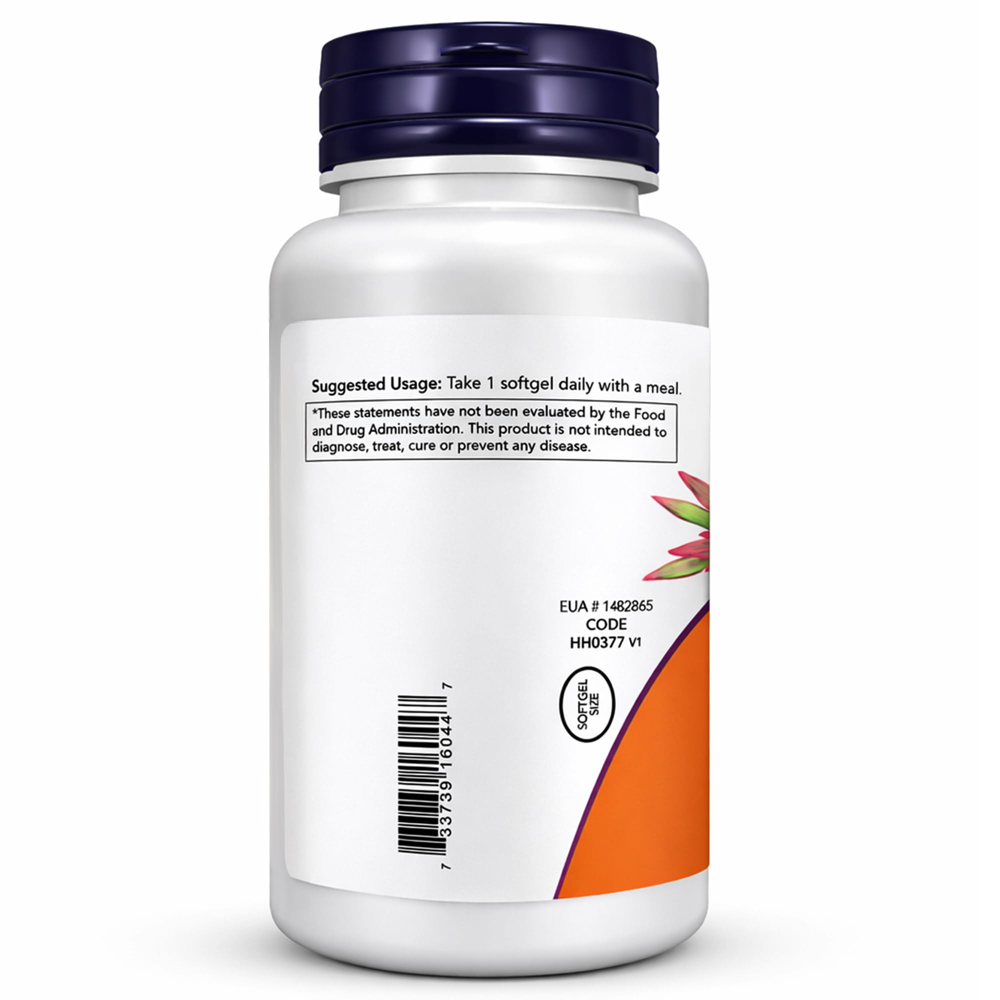 NOW Foods cápsula zoom evidenciando textura y formulación liposoluble