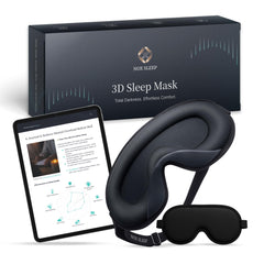 NOX SLEEP vista frontal de la máscara mostrando bloqueo total