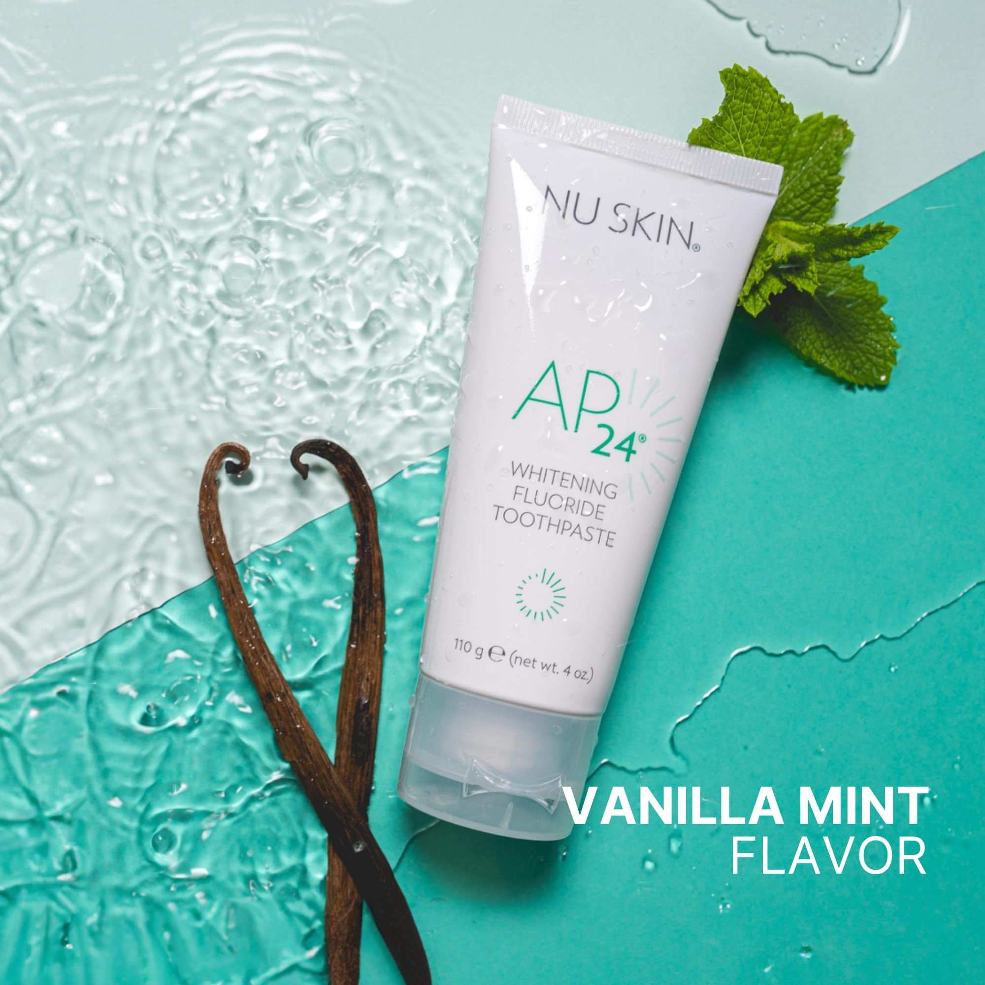 Nu Skin AP 24 en baño estilizado transmite frescura y confianza diaria