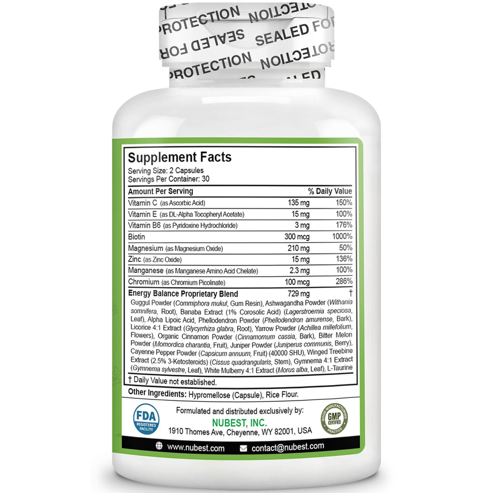 NuBest etiqueta nutricional en primer plano, claridad sobre ingredientes y dosis