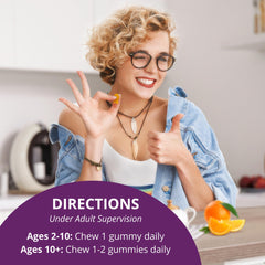 NuBest gominolas en mano para comparar tamaño y porción segura