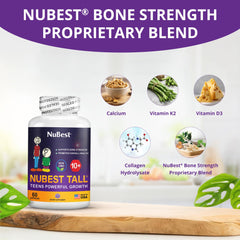 NuBest Tall 10+ etiqueta lateral con listado de ingredientes visible