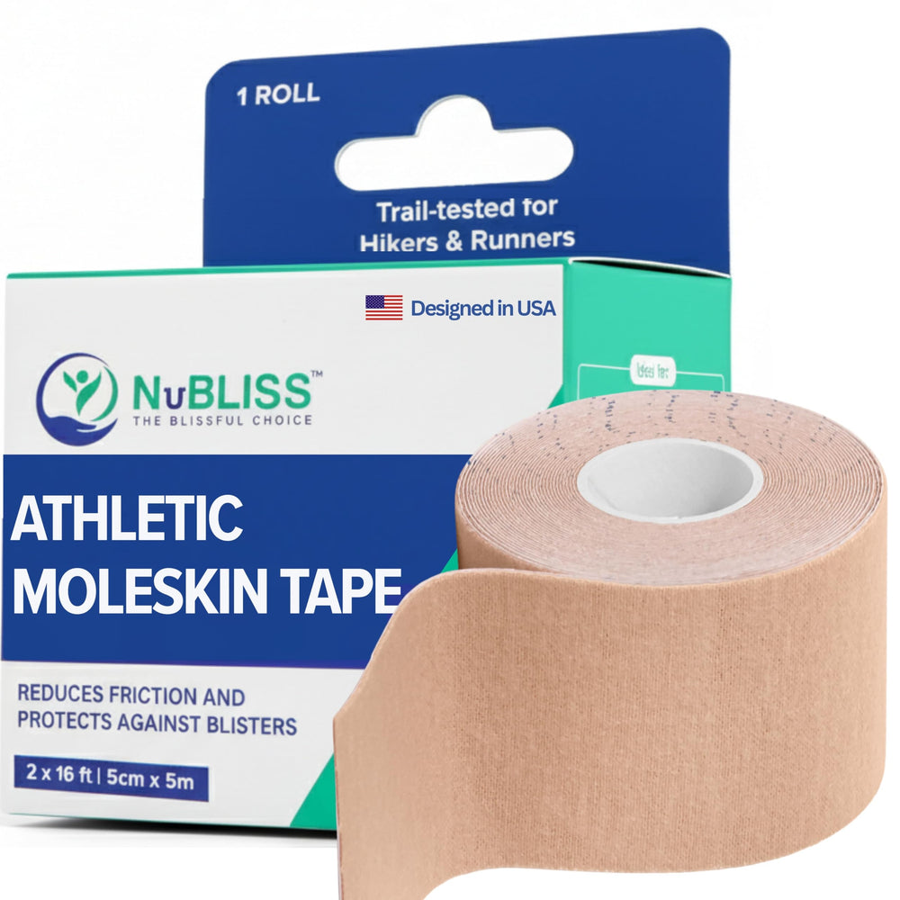 NuBliss embalaje frontal mostrando rollo y dimensiones útil para compra