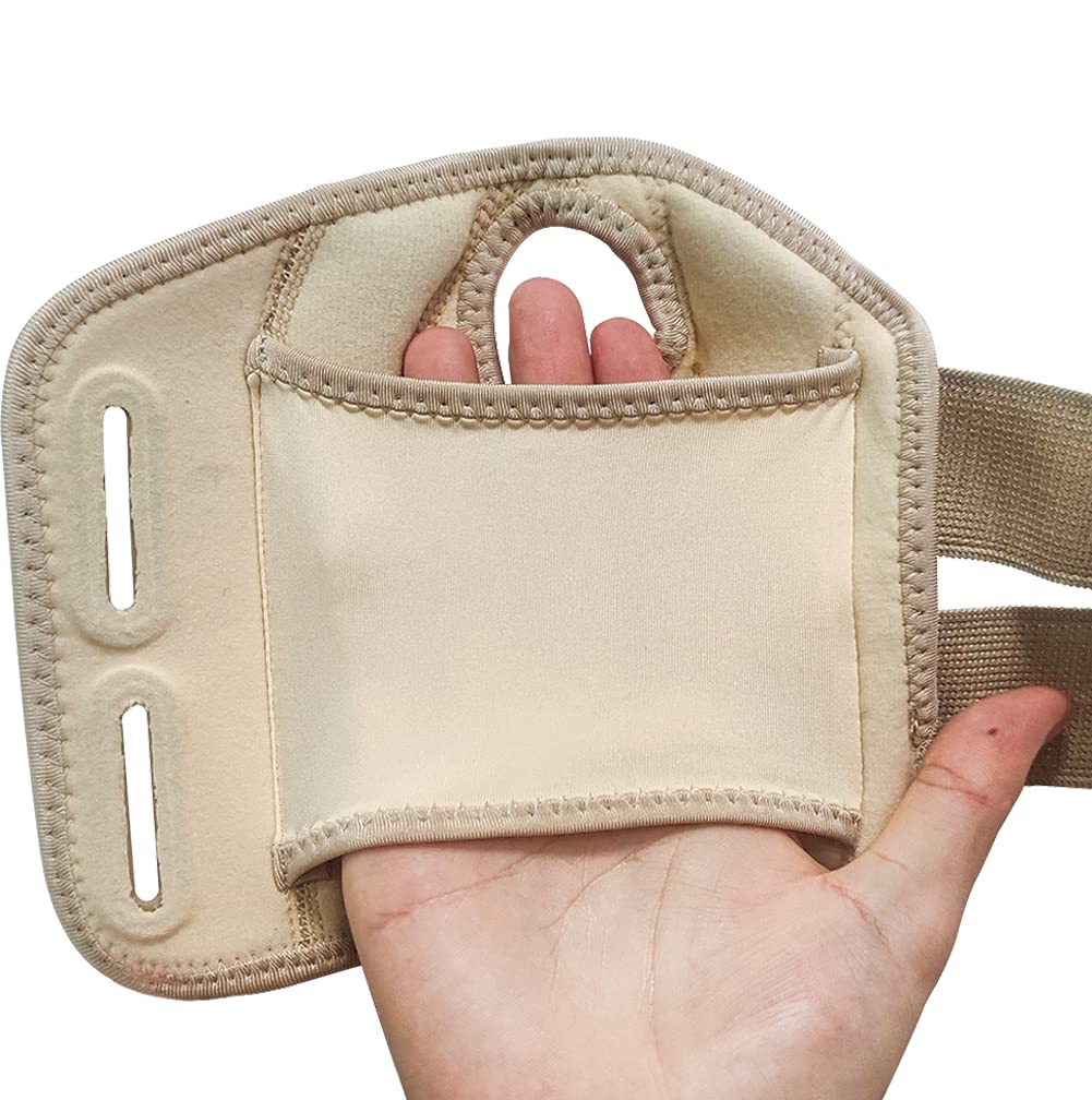 NuCamper muñeca con férula mientras escribe, soporte que facilita tareas diarias