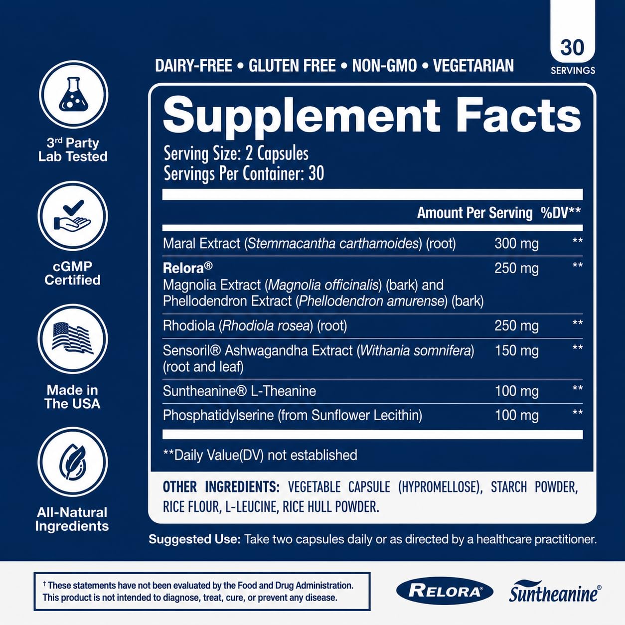NuEthix Cort-Eaze etiqueta con lista de ingredientes y beneficios