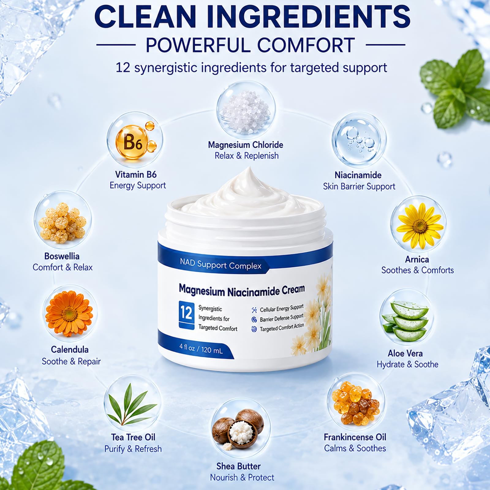 NUEVIDA etiqueta con ingredientes clave, transparencia y confianza en fórmula