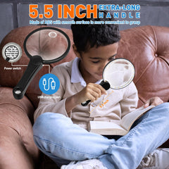 NUEYiO mango ergonómico de 5.5" que proporciona agarre cómodo y seguro