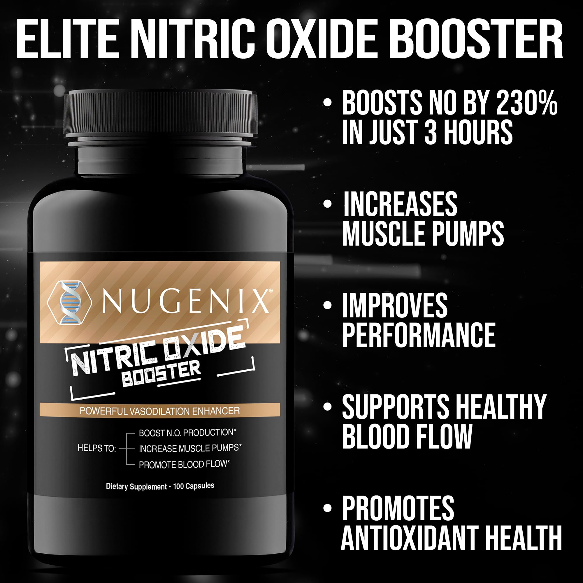 Nugenix primer plano de cápsula destacando calidad y textura uniforme