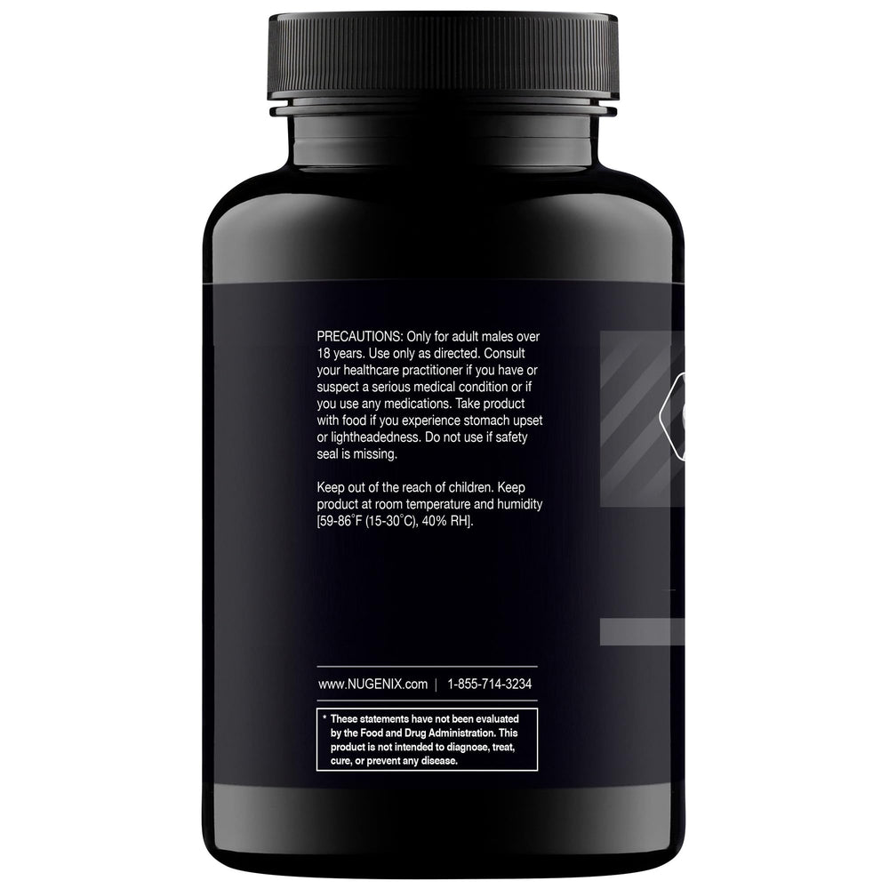 Estilo de vida activo con Nugenix en mesa junto a toalla y botella