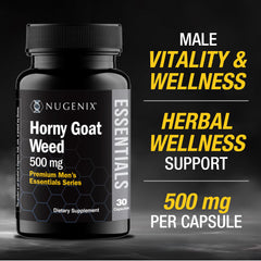 Nugenix frasco abierto con cápsulas para control de dosis y conveniencia