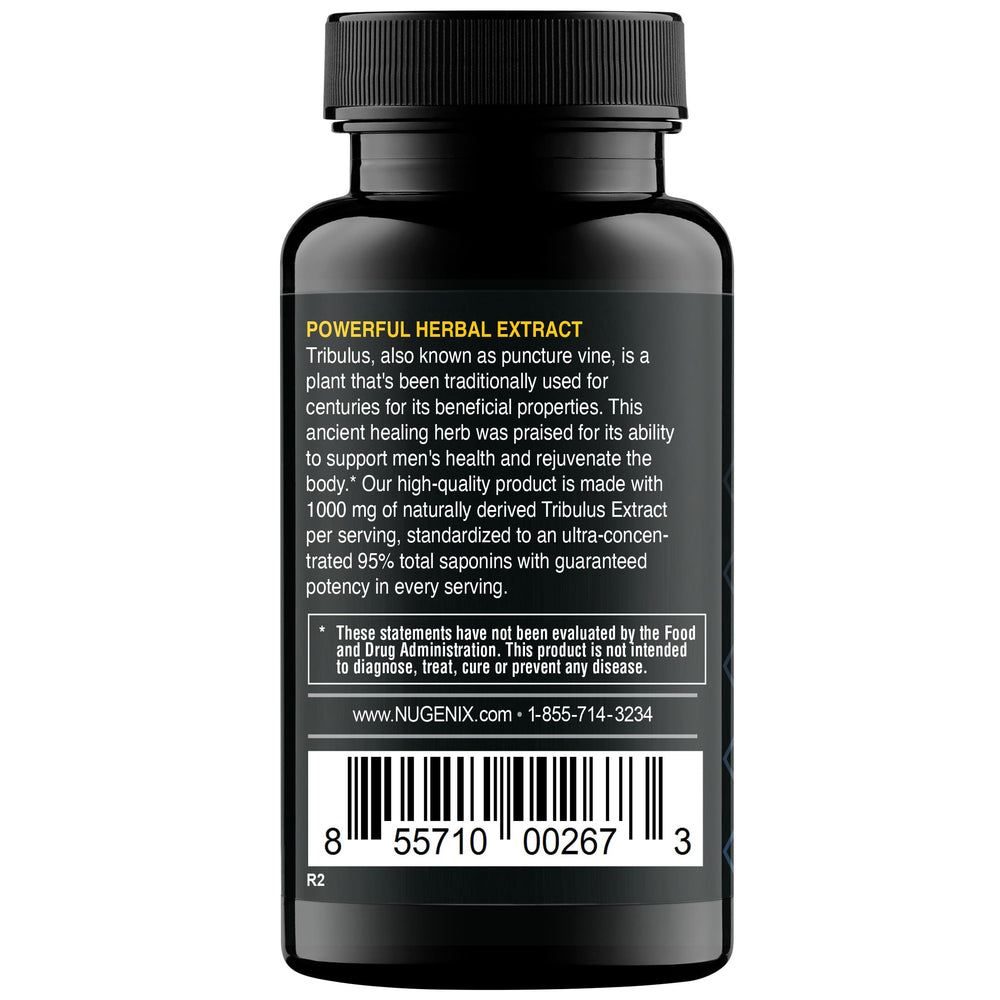 Nugenix etiqueta informativa con ingredientes y 95% saponinas