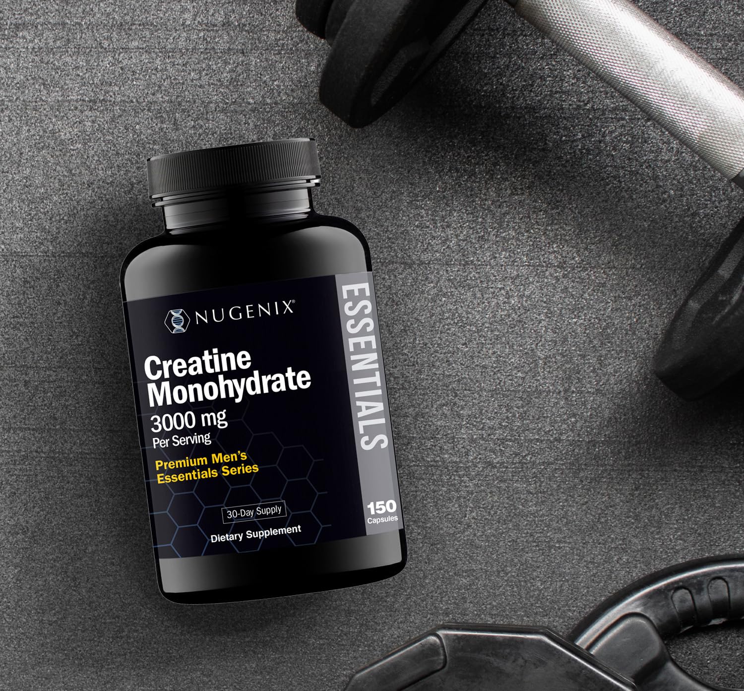 Nugenix etiqueta con lista de ingredientes y garantía de fabricación