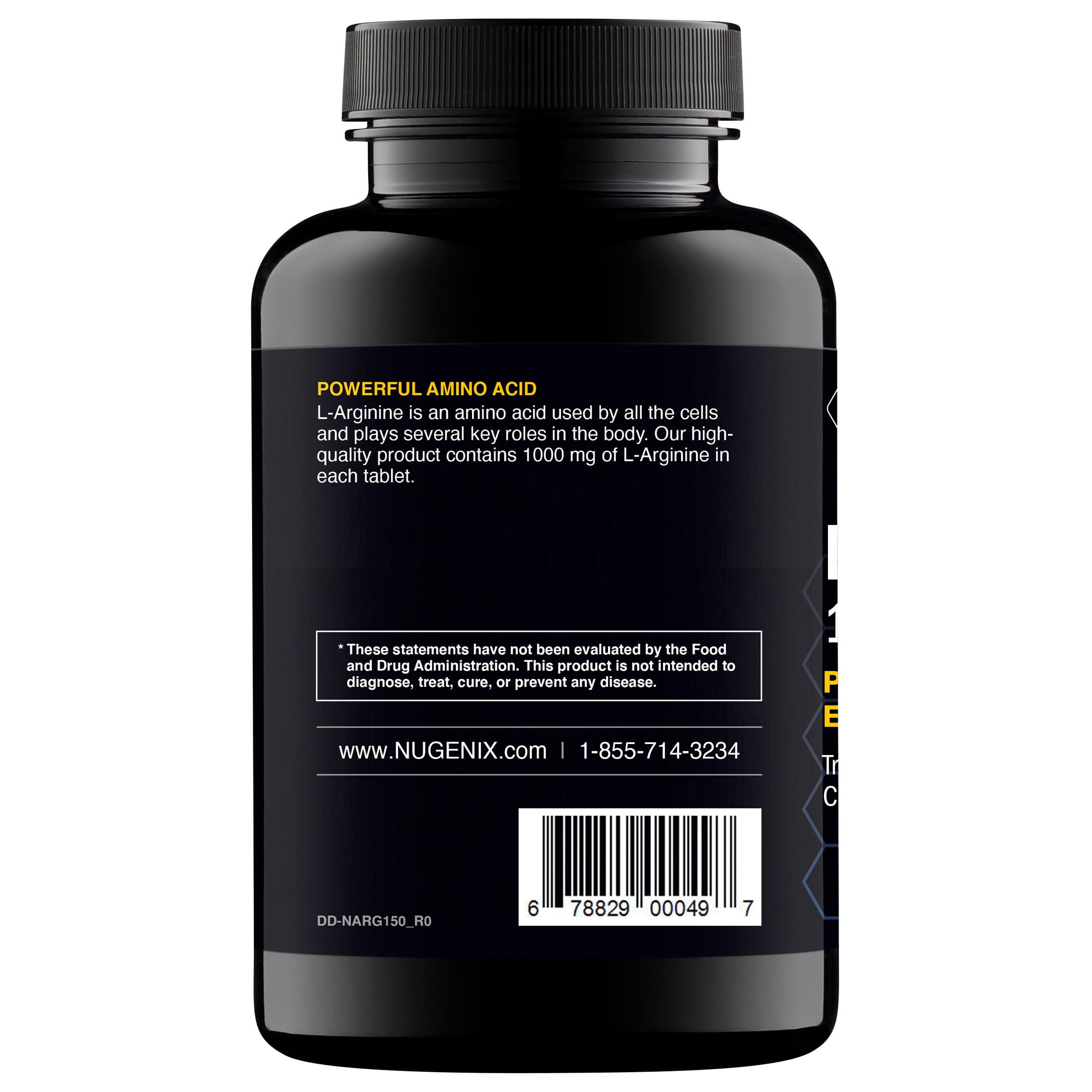 Nugenix etiqueta con ingredientes y sin rellenos dañinos