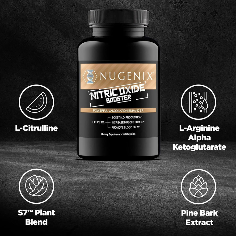 Nugenix etiqueta con lista de ingredientes clave y respaldo clínico