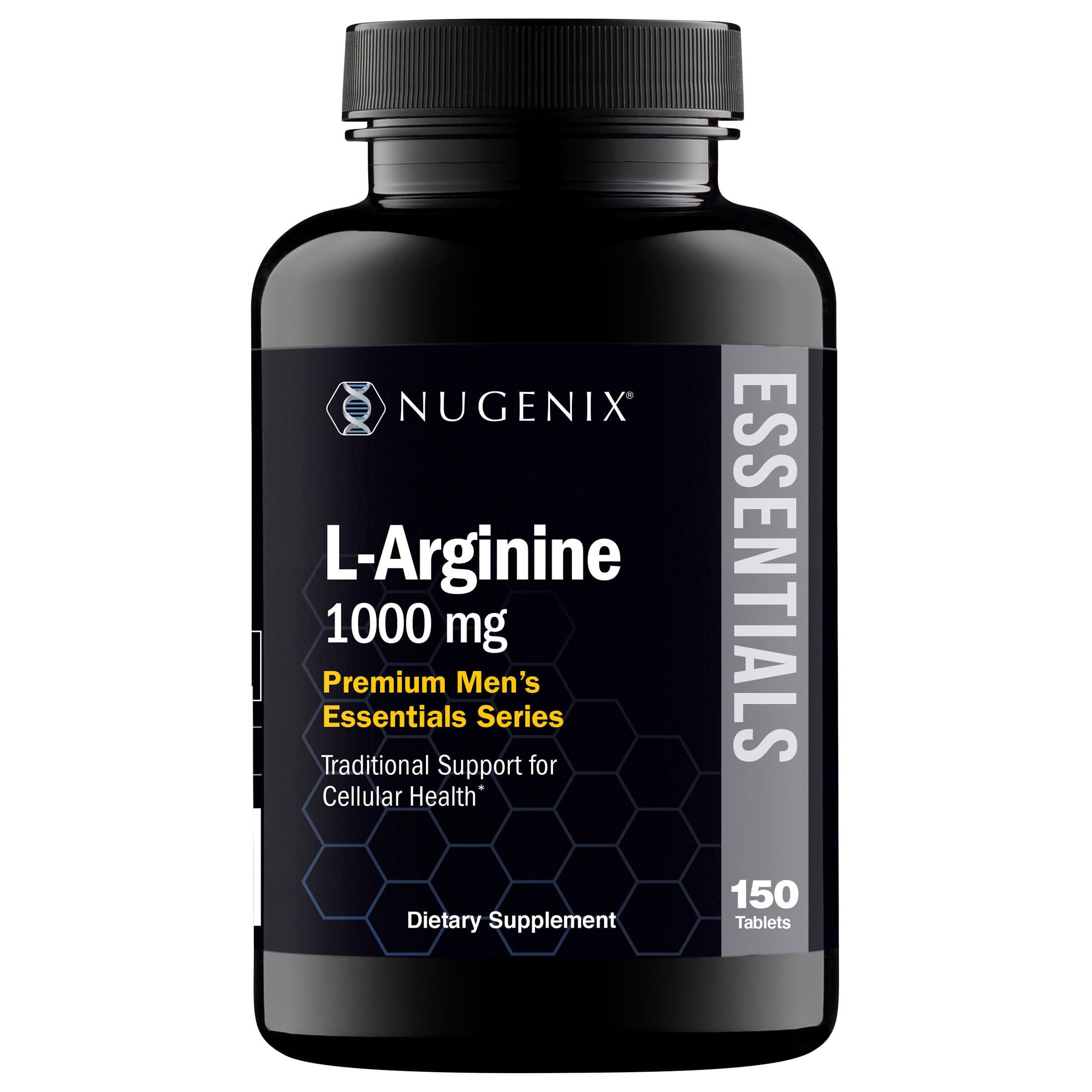 Nugenix frasco frontal mostrando 150 comprimidos y conveniencia