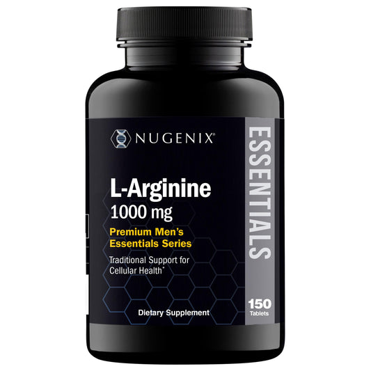 Nugenix frasco frontal mostrando 150 comprimidos y conveniencia