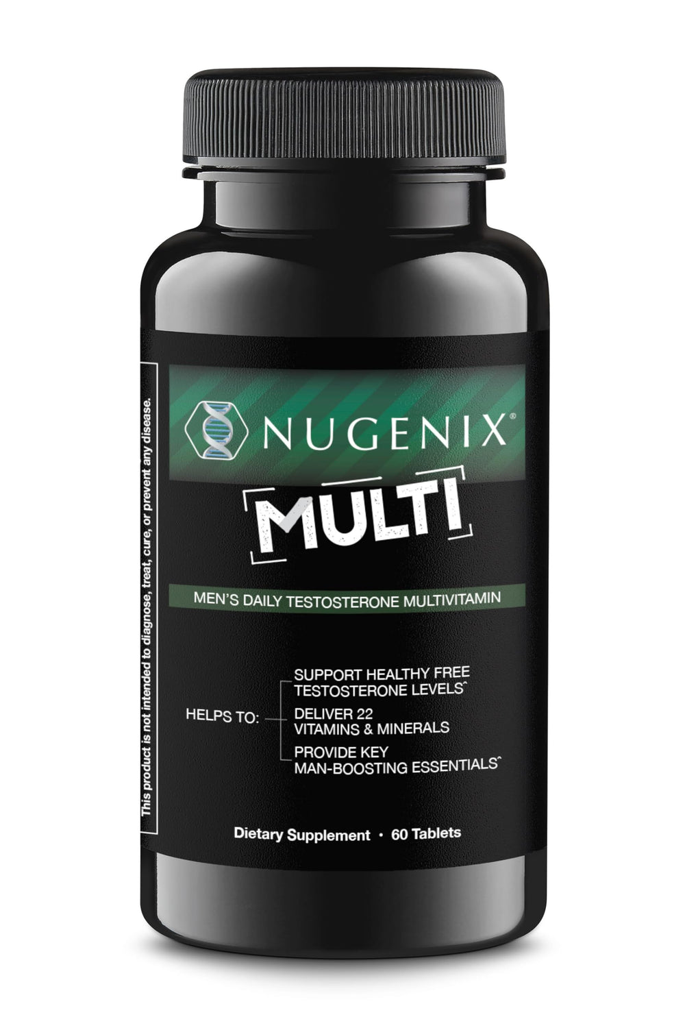 Nugenix frente del empaque mostrando diseño y cantidad 60ct, claridad de comprension