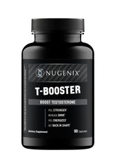 Nugenix frasco frontal mostrando presentación y 90 cápsulas para energía