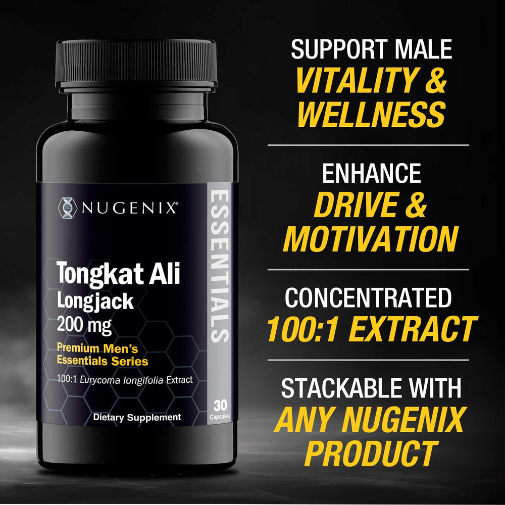Nugenix Longjack detalle de cápsula para ver textura y calidad