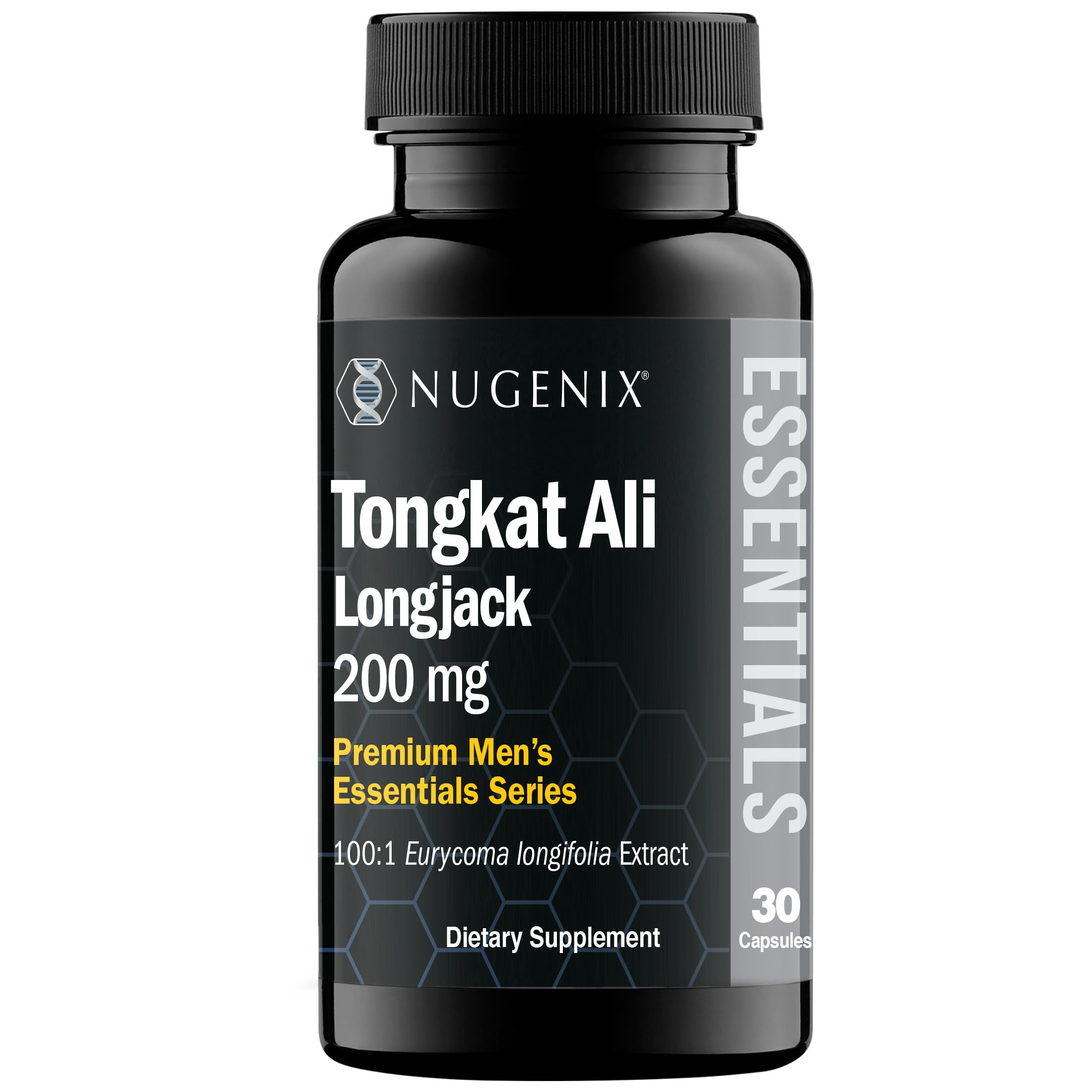 Nugenix Longjack frente del envase mostrando diseño y dosis