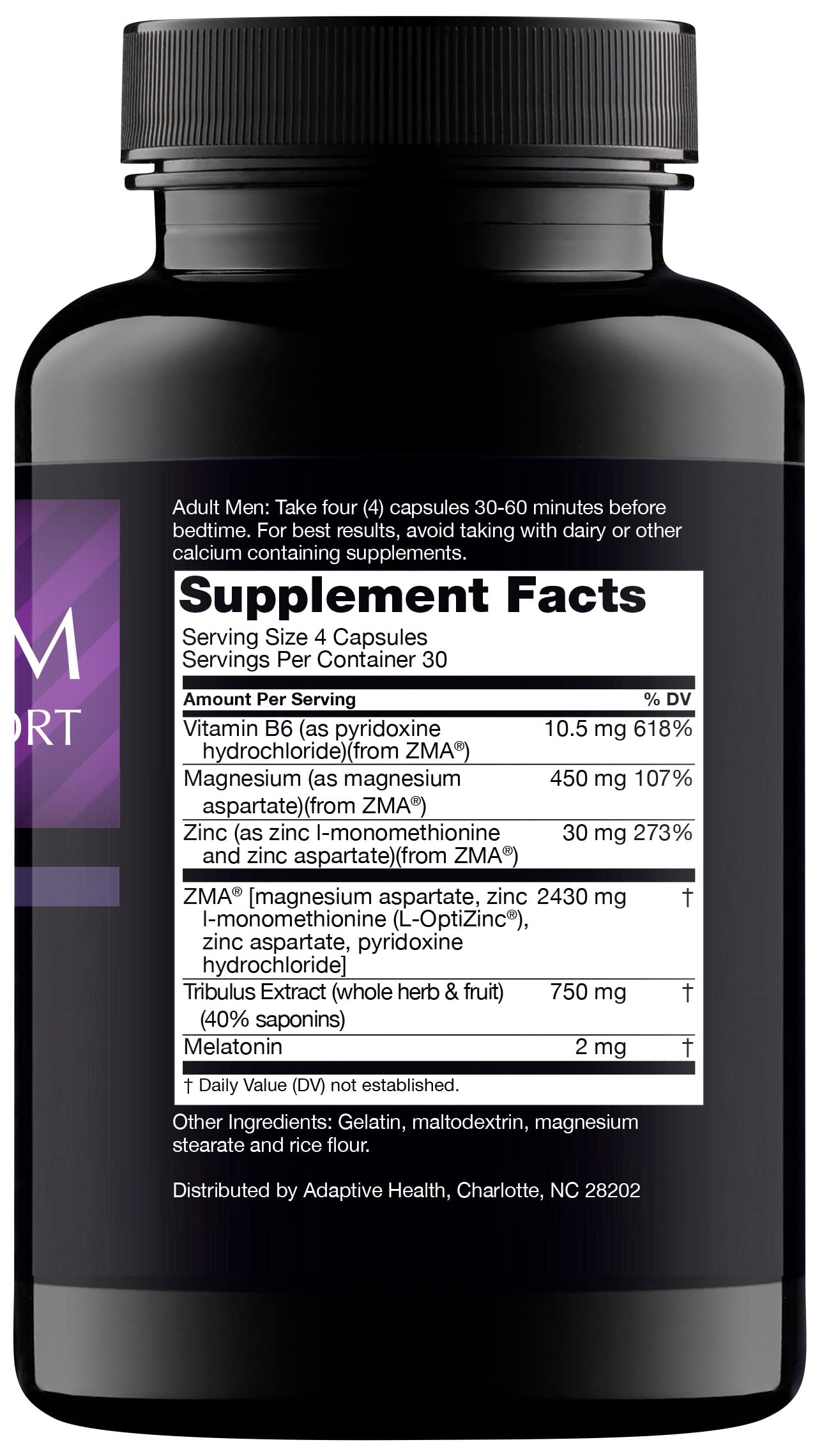Nugenix PM ZMA empaque en estantería de tienda demostrando venta minorista
