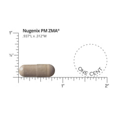 Nugenix PM ZMA comparación de tamaño en manos para visualización real