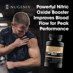 Nugenix cápsula en mano para visualizar tamaño y manejo sencillo