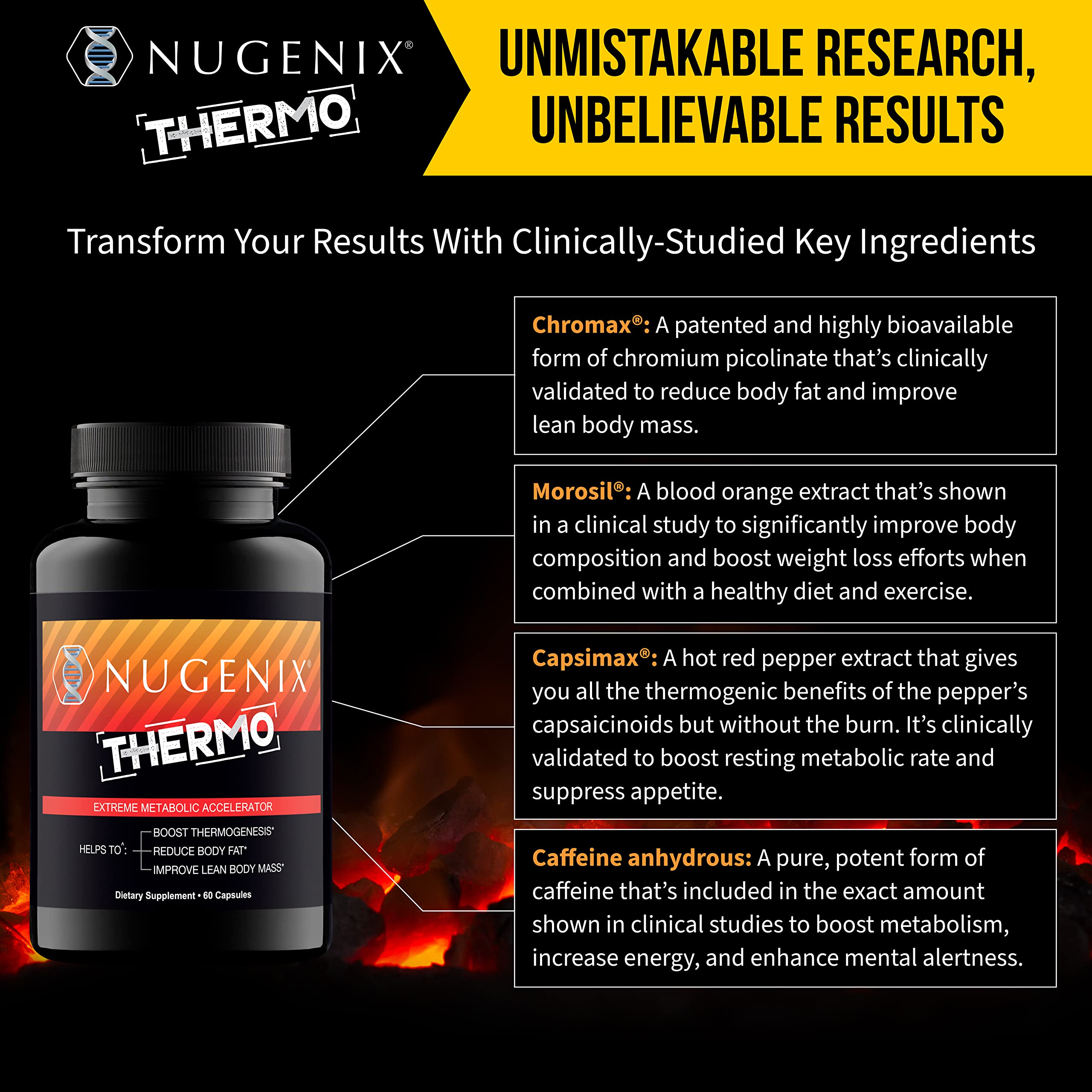 Nugenix Thermo cápsulas detalle de textura para confianza en calidad