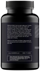 Nugenix Total-T frasco abierto con cápsulas para visualización del contenido