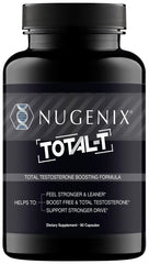 Nugenix Total-T envase frontal mostrando la marca y beneficios