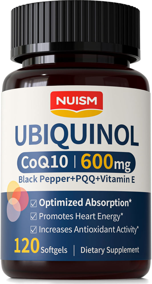 NUISM frente del empaque mostrando potencia 600mg y beneficios