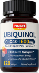 NUISM frente del empaque mostrando potencia 600mg y beneficios