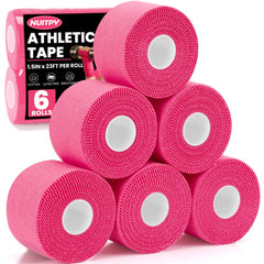 NUITPY vista frontal del pack de 6 rollos rosa con ventaja de almacenamiento