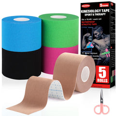 NUITPY paquete frontal de 5 rollos que muestra variedad de colores y beneficios