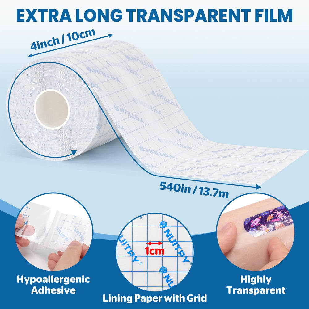 NUITPY detalle de textura de la película transparente que evidencia elasticidad