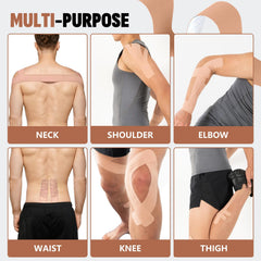NUITPY aplicación en rodilla mostrando soporte durante ejercicio