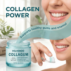 Nukupuns Velverdo etiqueta de ingredientes, Collagum e hidroxiapatita visible