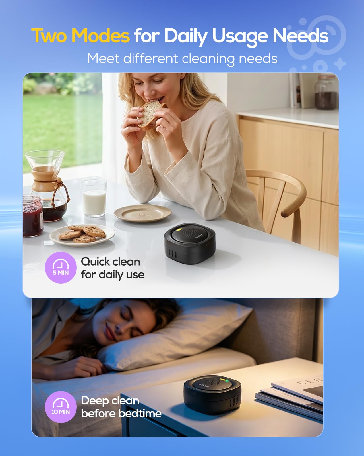 Nulaxy junto a un retenedor para comparar tamaño y confirmar compatibilidad