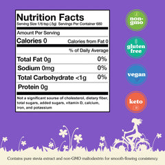 NuNaturals etiqueta nutricional visible, información clara para el consumidor