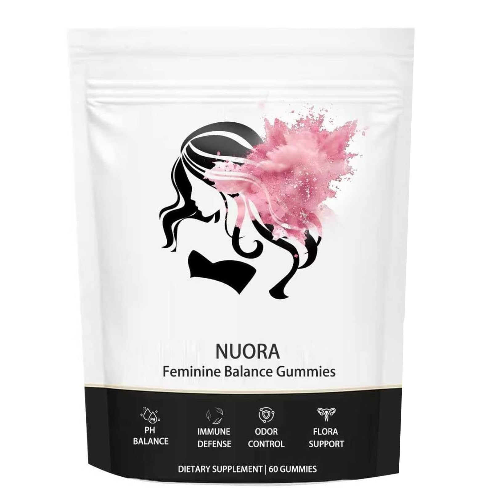nuora envase frontal mostrando diseño y conteo, transmite confianza y claridad