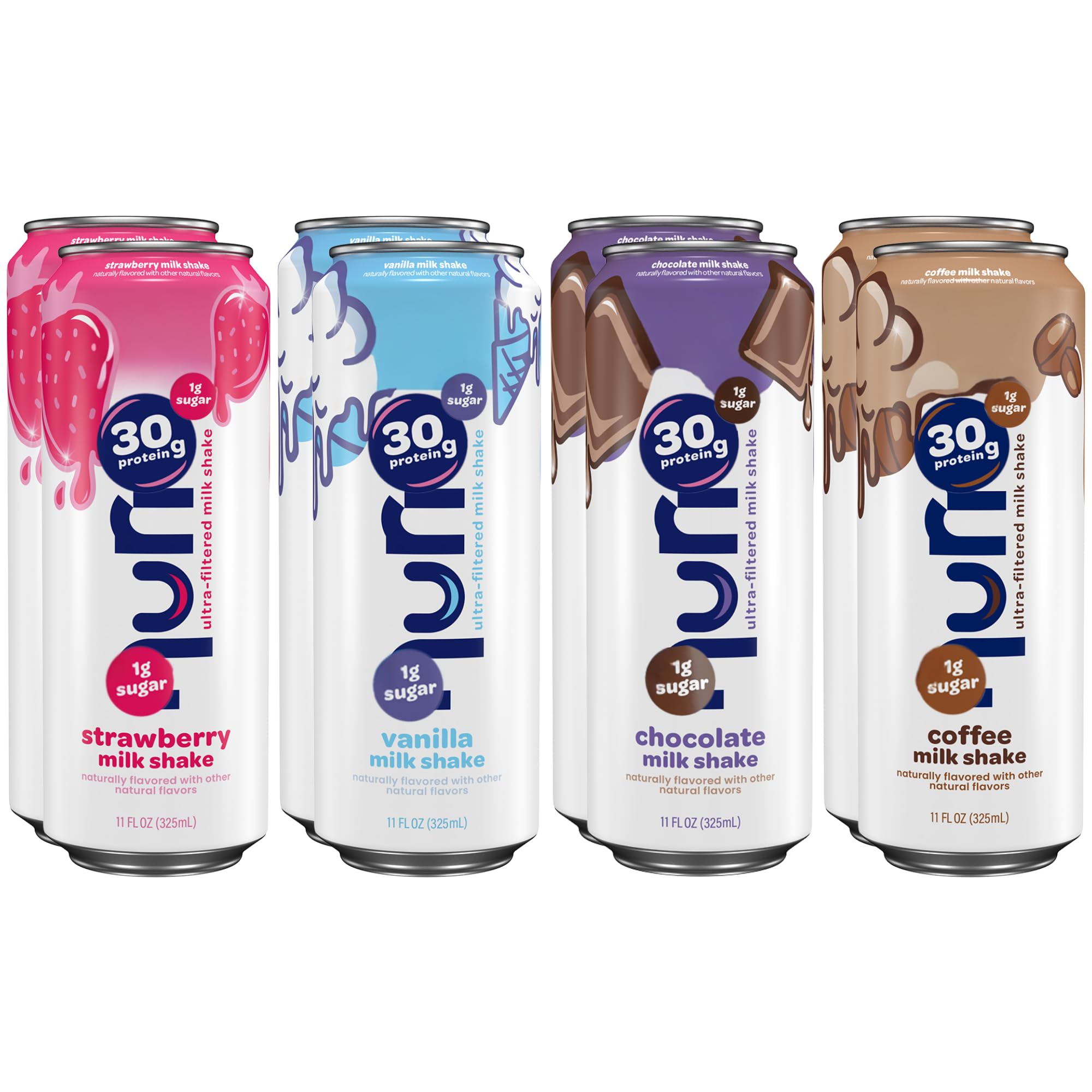 Nurii lata frontal mostrando diseño y beneficio de 30 g proteína