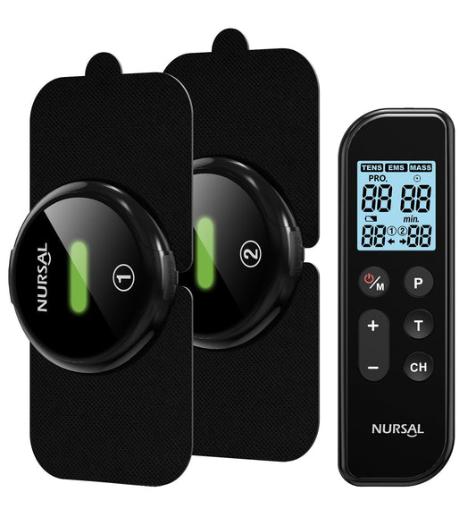 NURSAL vista frontal del dispositivo doble, portabilidad y control fácil