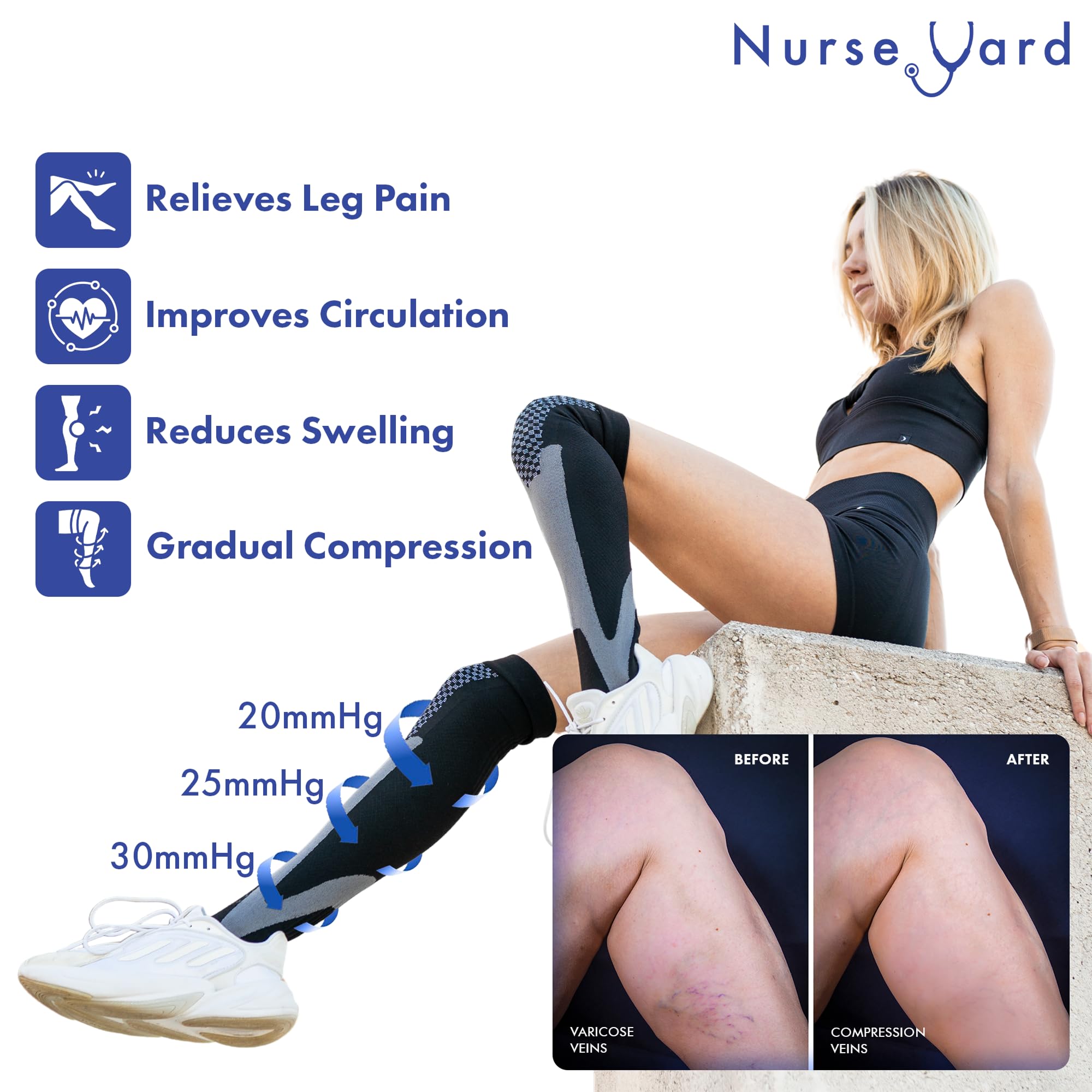 Nurse Yard refuerzo en talón y punta para mayor durabilidad
