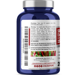 NusaPure etiqueta nutricional en primer plano para transparencia